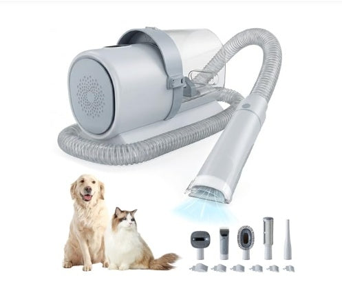Professional Dog Grooming Clippers With 2.5L Cup, 3 Suction Modes, Cordless Clippers, 5 Groomer Tools, Low Noise