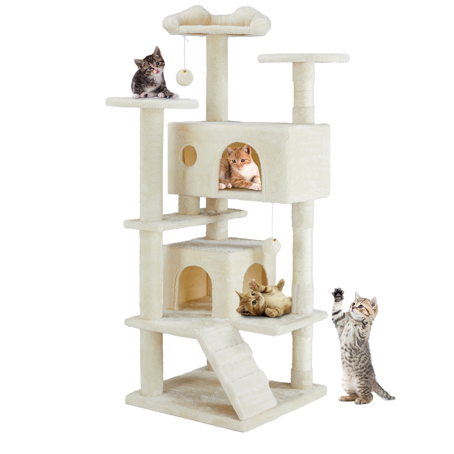 50 in Multi Functional Cat Tree house Cat Climbing Frame