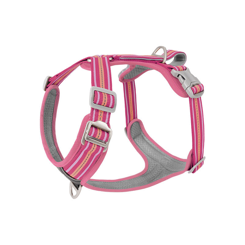 Best Pet Supplies Voyager Mesh Dog Breathable Harness Reflective Stitching, All Weather Adjustable for Walking Training, or Running - Heavy Duty & Durable, Harness