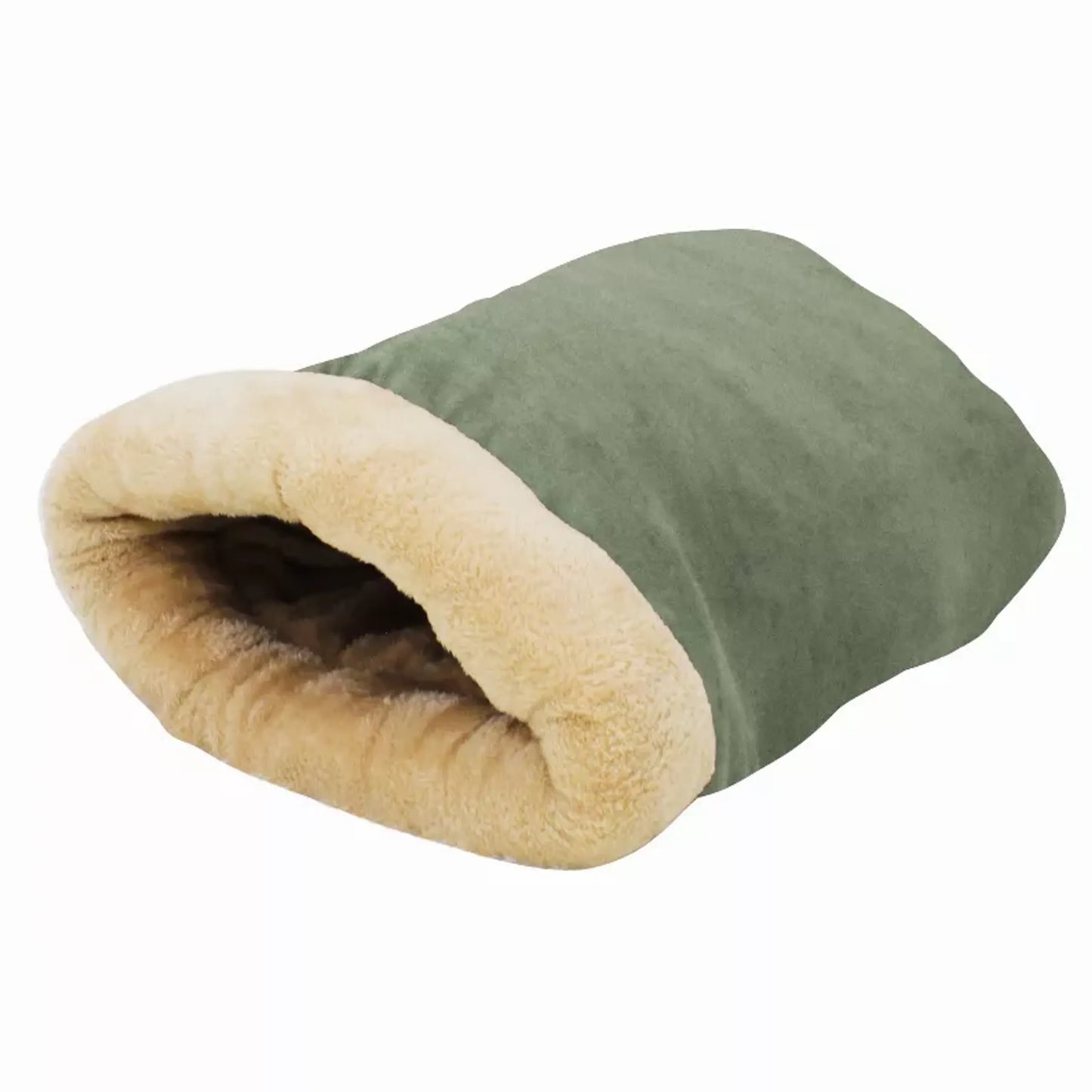 Jespet GooPaws Covered Cat & Dog Bed, Brown