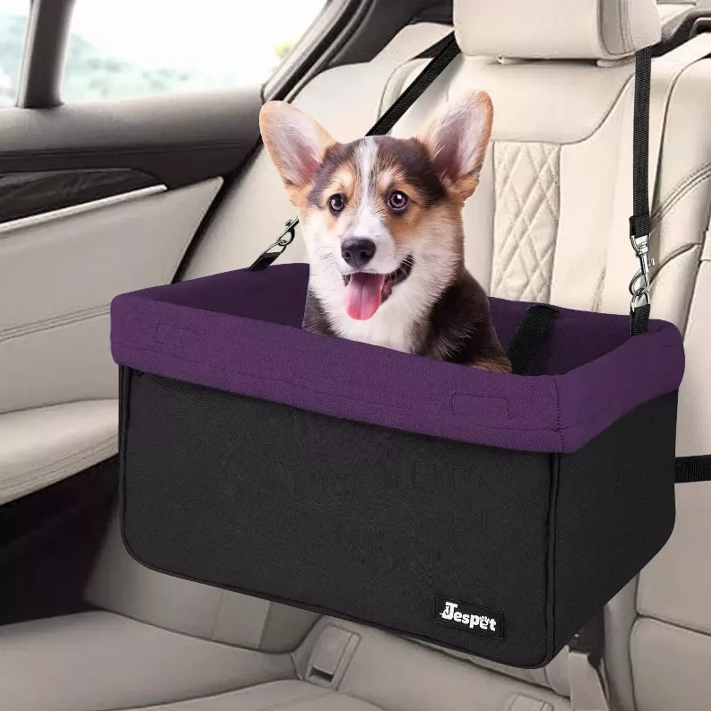 Jespet Goopaws Car Travel Dog Booster Seat, Black