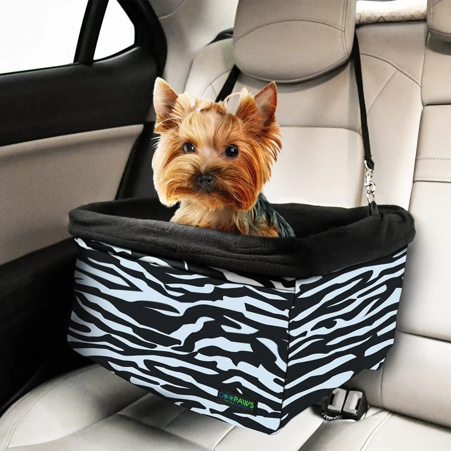 Jespet Goopaws Car Travel Dog Booster Seat, Black