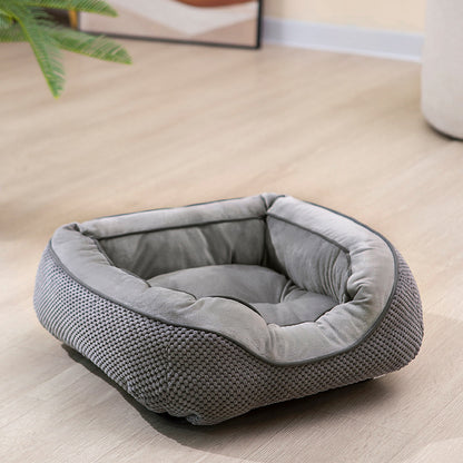 Orthopedic Dog Bed Medium Size Dog, Durable Plush Faux Fur Dog Crate Pad, Calming Anti Anxiety