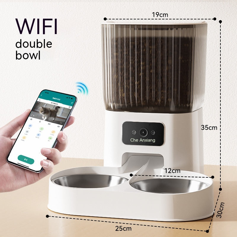 Automatic Pet Feeder Cat Smart WiFi Pet Feeder with Camera App Control
