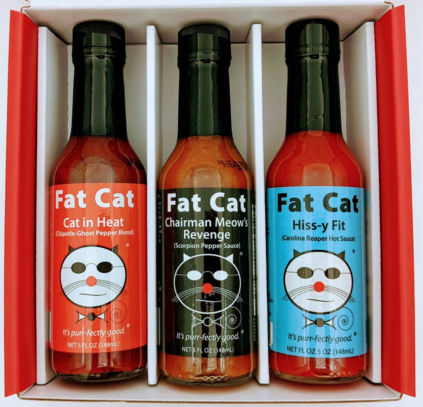 Heat Lovers Hot Sauce Gift Box by Fat Cat Gourmet