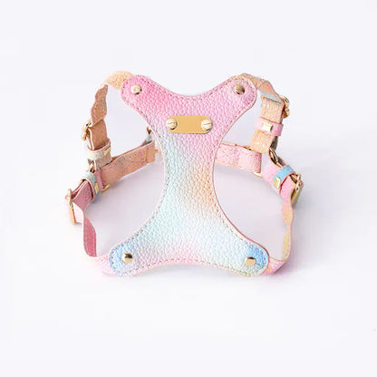 Adjustable Waterproof Leather Pet Harness for Small Cats
