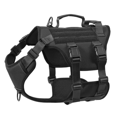 Tactical Dog Vest Harness, Outdoor Training Service Dog Vest Adjustable Built for Performance