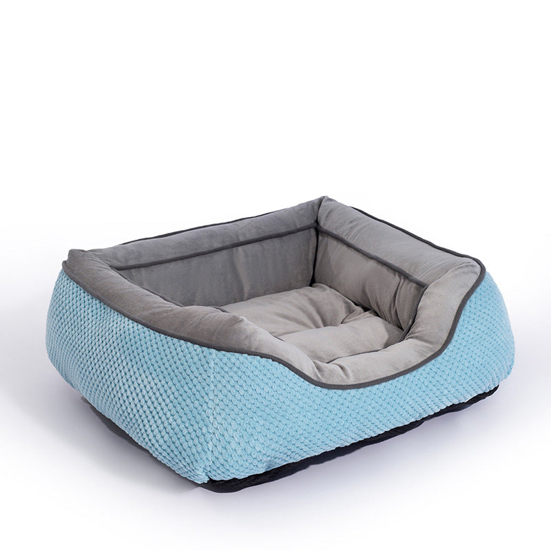 Orthopedic Dog Bed Medium Size Dog, Durable Plush Faux Fur Dog Crate Pad, Calming Anti Anxiety
