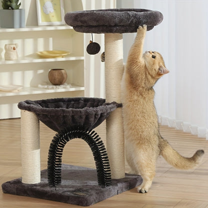 27.8" Multi-Level Cat Tree Tower – Durable Indoor Cat Furniture