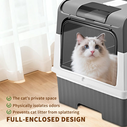 Cat Litter Box&nbsp; Drawer-Style Enclosed&nbsp; – Easy Clean, No Mess, No Odor