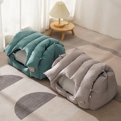 Minimalist Arch-Shaped Cat Bed for Pets (Warm & Cozy)