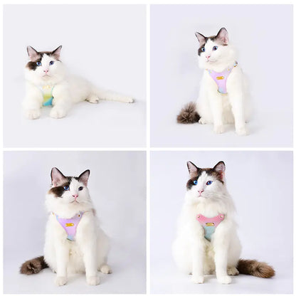Adjustable Waterproof Leather Pet Harness for Small Cats