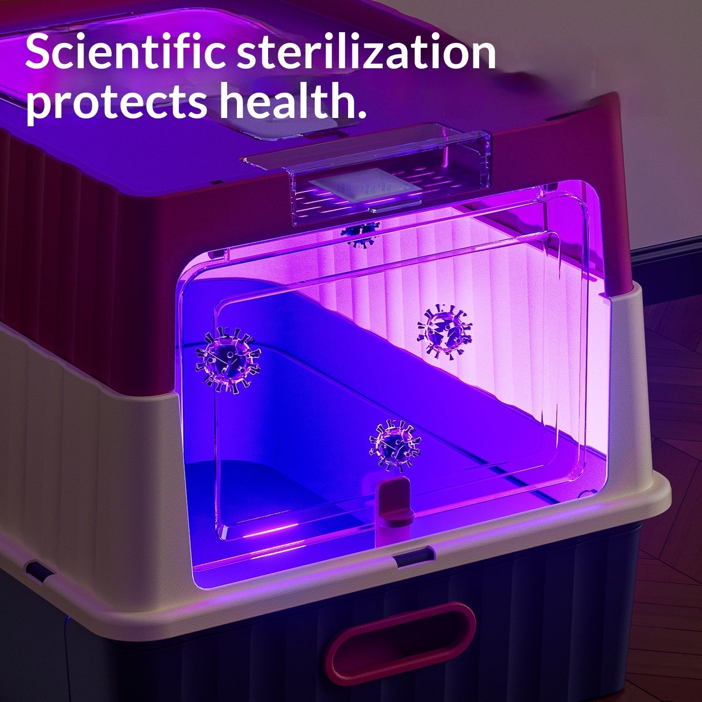 Cat Litter Box  2nd-Gen Thickened Drawer-Style – Deodorizing Off-White