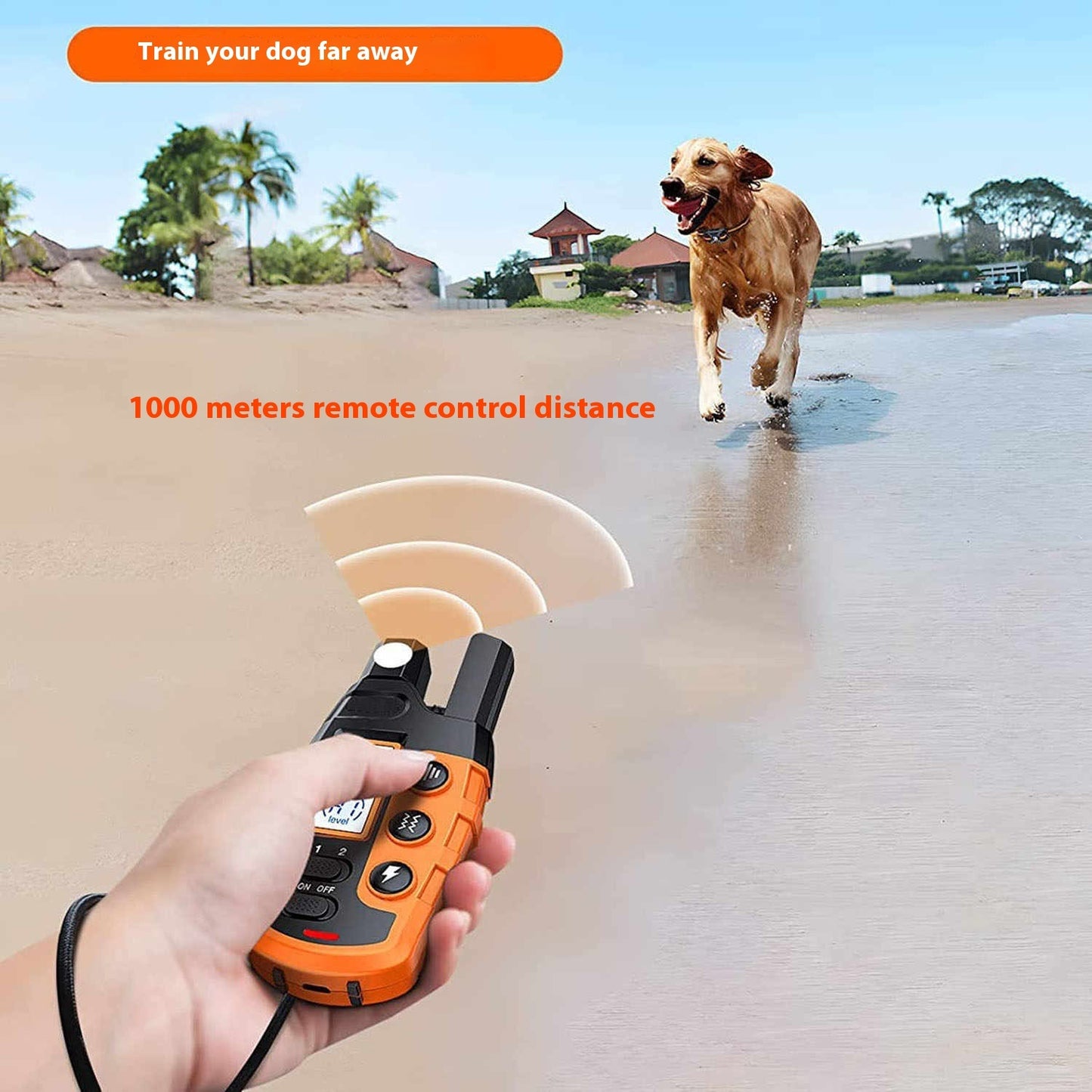 Dog Shock Collar - 3300Ft Rechargeable Waterproof Training Collar with Remote for Small, Medium & Large Dogs, Safe Beep, Vibration & Shock Modes (5-120lbs)