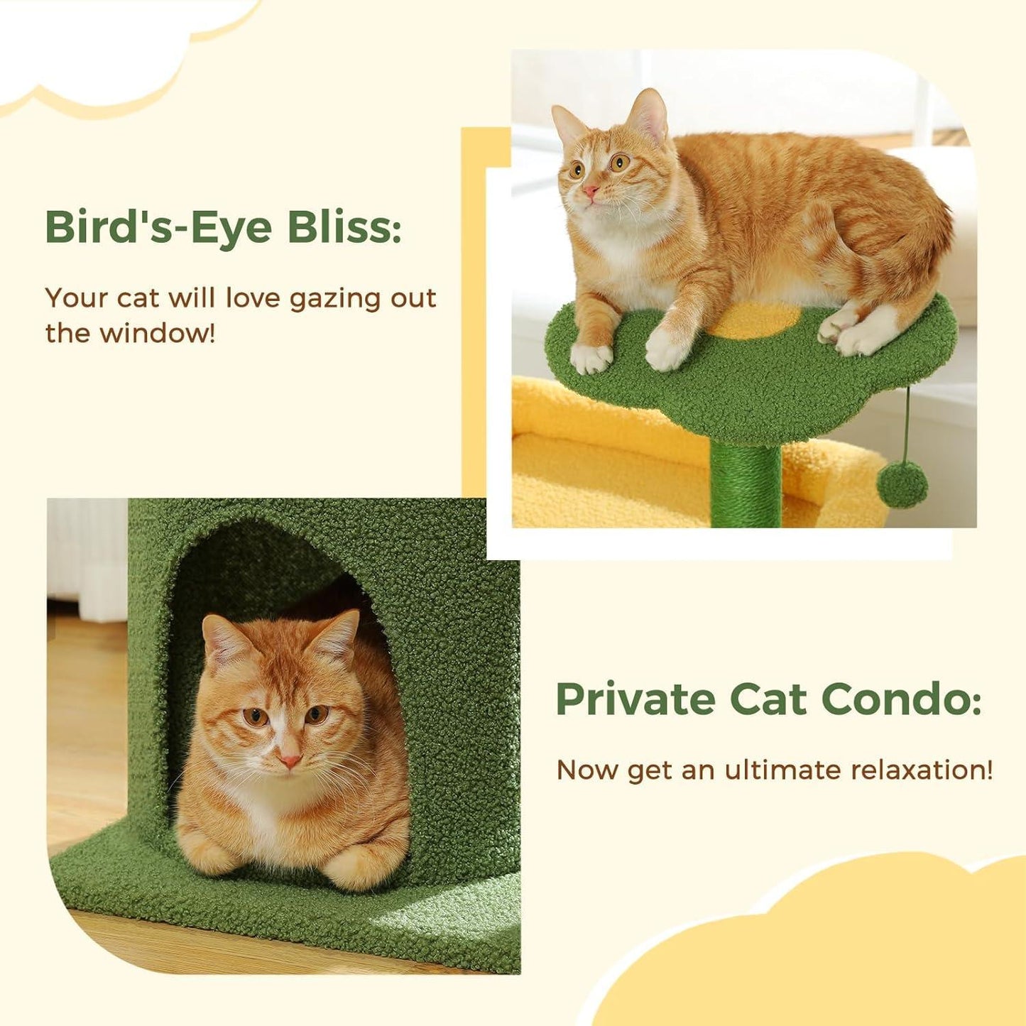 36.5 In Cactus Cat Tree – A Playful Oasis for Your Feline Friend