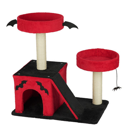 30 in Cat Tree Tower Halloween – Multi-Level Cat Furniture with Condo, Perches