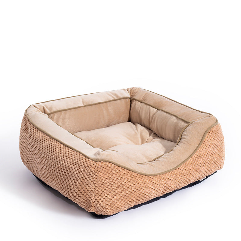 Orthopedic Dog Bed Medium Size Dog, Durable Plush Faux Fur Dog Crate Pad, Calming Anti Anxiety