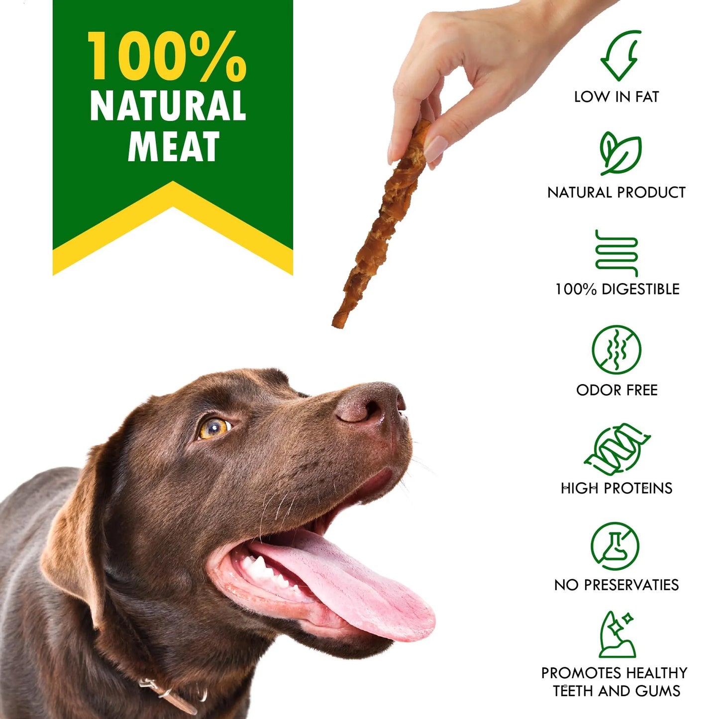 Dog Smoked Rawhide Sticks Wrapped Chicken
