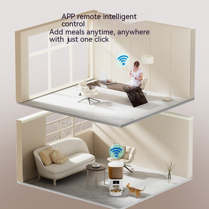 Automatic Pet Feeder Cat Smart WiFi Pet Feeder with Camera App Control