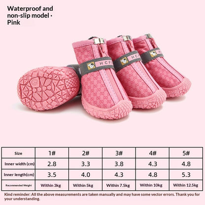 Boots For Pet Dogs Waterproof Non-slip Breathable Rain