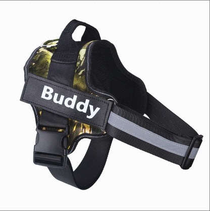 Dog Harness NO PULL Reflective Breathable Adjustable Pet Harness Vest For Small Large Dog Custom Patch Pet Supplies