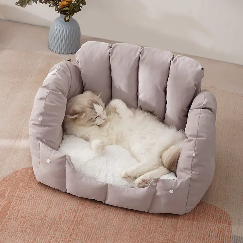 Minimalist Arch-Shaped Cat Bed for Pets (Warm & Cozy)