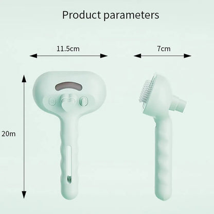 3-in-1 Steam Pet Brush – Self-Cleaning, Silicone Bristles, and Steam Function for Dogs, Cats & Horses