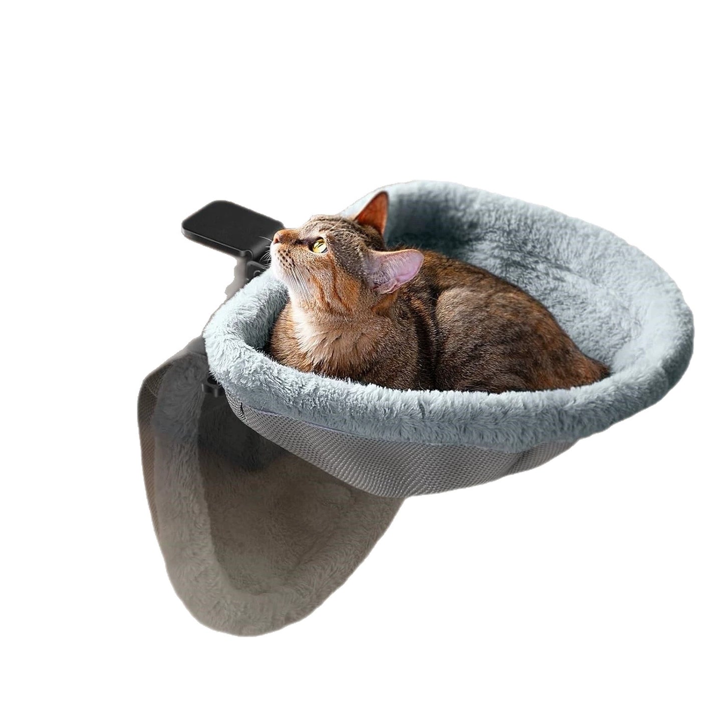 Cat Desk Bed - One-Click Folding,Sunken Design & Space-Saving Semi-Circular Cat Bed