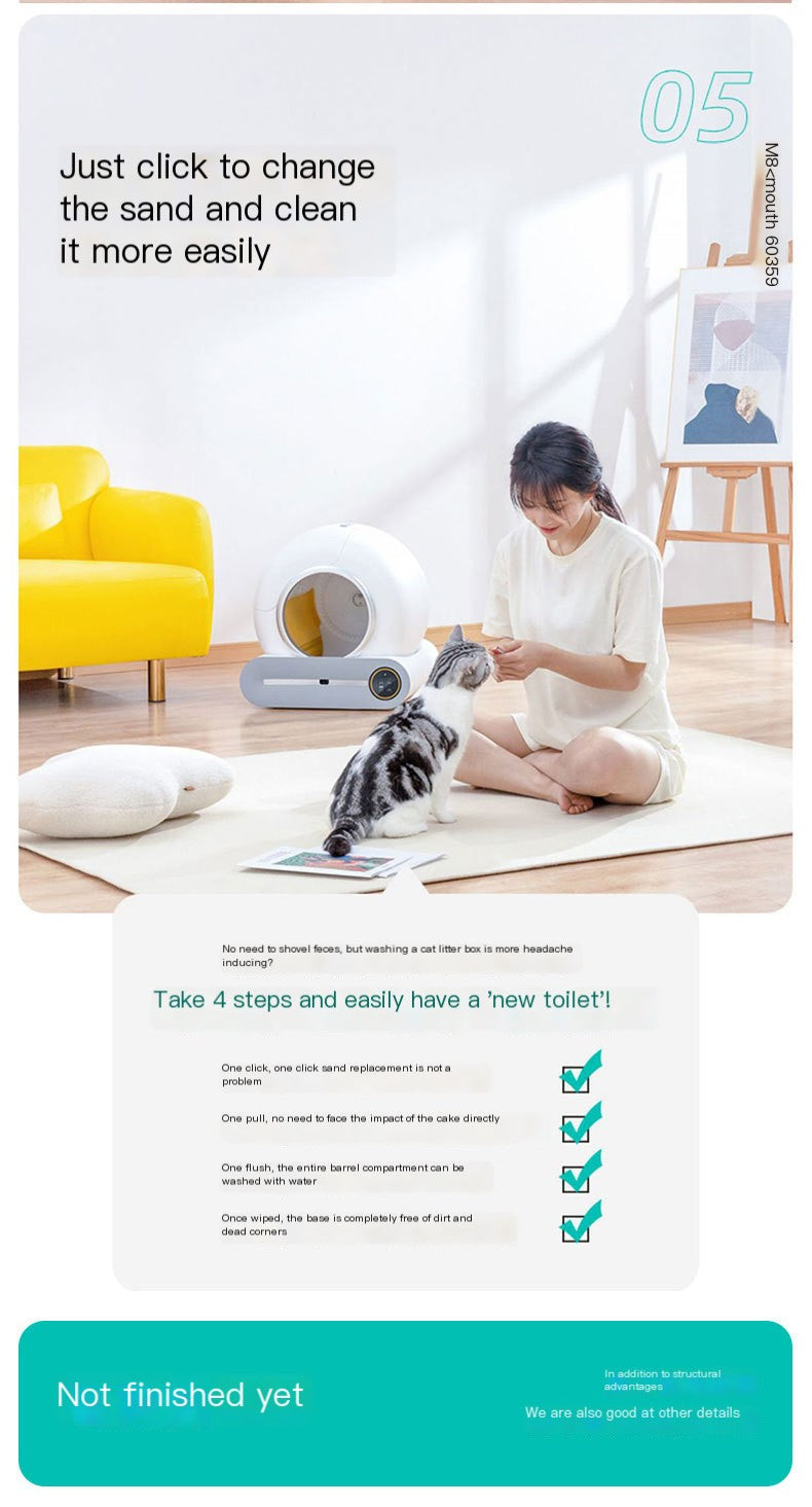 Automatic Cat Litter Box with Odor Control (Large)