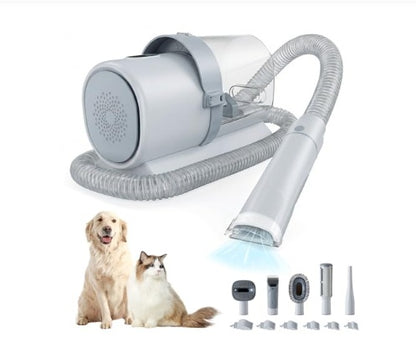Professional Dog Grooming Clippers With 2.5L Cup, 3 Suction Modes, Cordless Clippers, 5 Groomer Tools, Low Noise