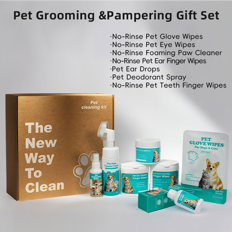 7-in-1 Dog Grooming & Cleaning Kit – Complete Pet Hygiene Care Set