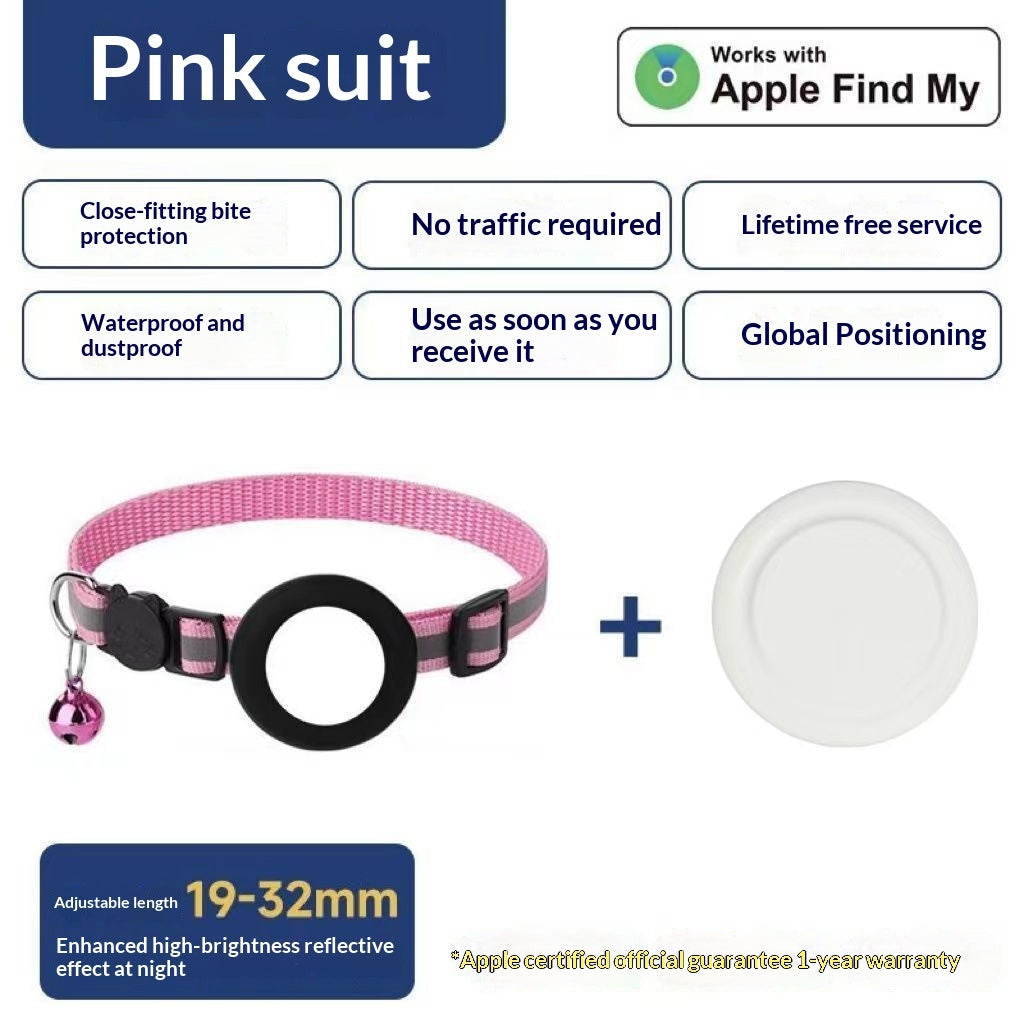 Airtag Cat Collar Premium Qality Gps Locator Pet  Anti-lost Tracking Magic