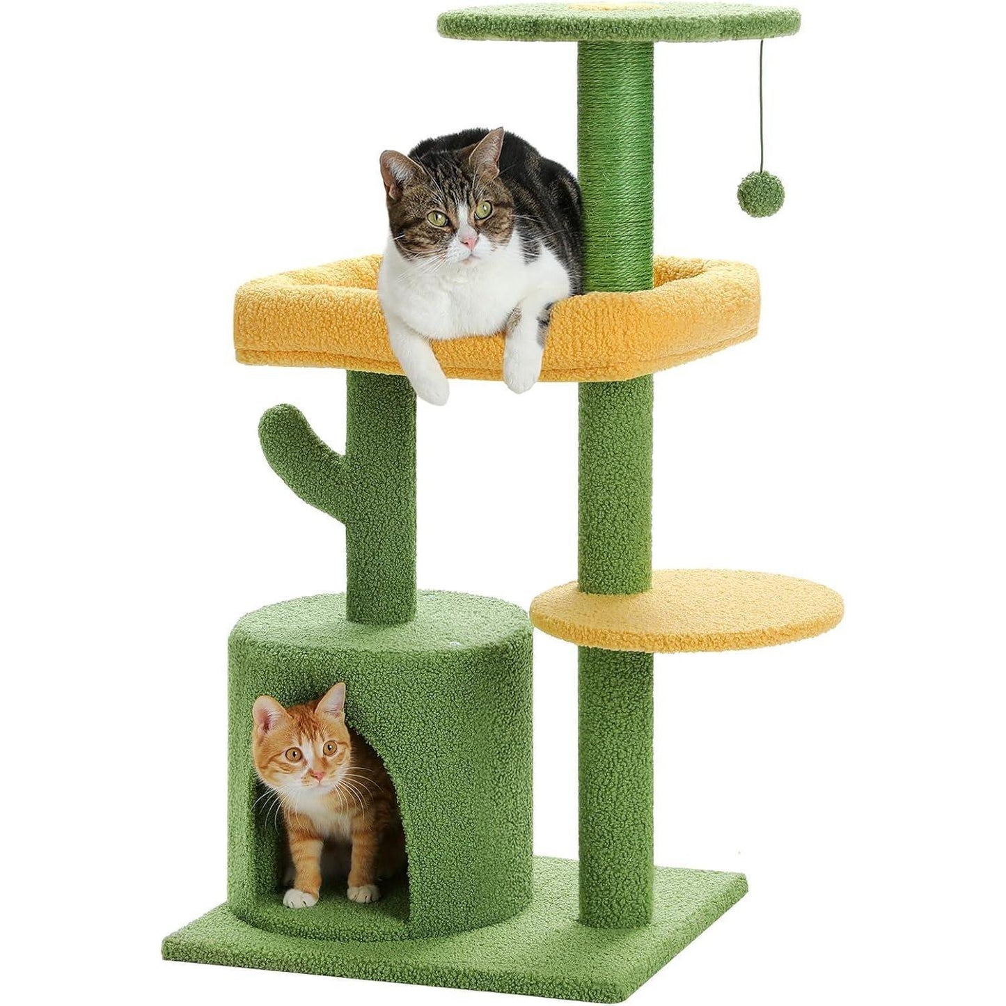 36.5 In Cactus Cat Tree – A Playful Oasis for Your Feline Friend