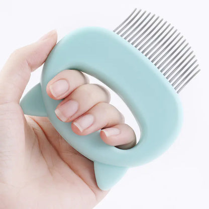 Cat Hair Removal Comb with Cute Handles for Grooming