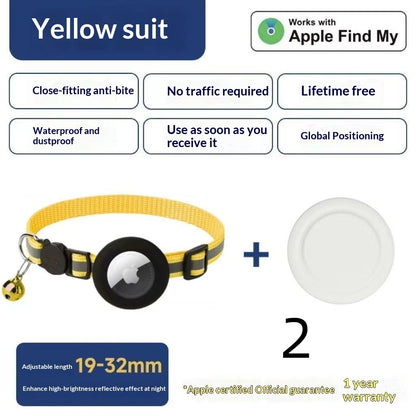 Airtag Cat Collar Premium Qality Gps Locator Pet  Anti-lost Tracking Magic