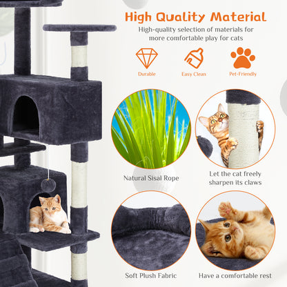 50 in Multi Functional Cat Tree house Cat Climbing Frame