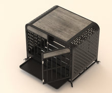 33in -Heavy Duty Dog Cage Crate Furniture Wooden Table Grey