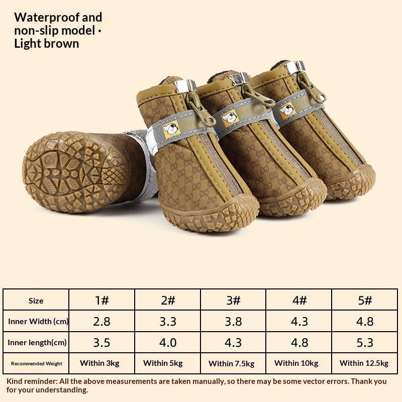 Boots For Pet Dogs Waterproof Non-slip Breathable Rain