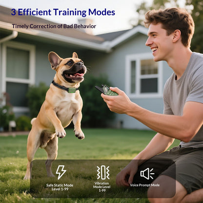 Dog Shock Collar - 4300FT Dog Training Collar with Remote, IPX8 Waterproof Electric Dog Collar with 4 Training Modes, Security Lock,