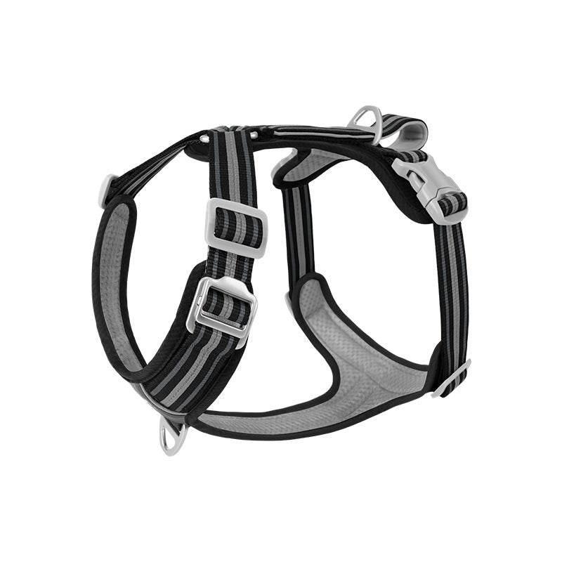 Best Pet Supplies Voyager Mesh Dog Breathable Harness Reflective Stitching, All Weather Adjustable for Walking Training, or Running - Heavy Duty & Durable, Harness