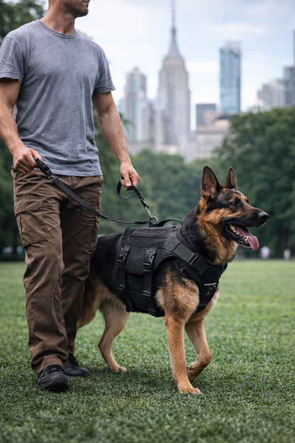 Tactical Dog Vest Harness, Outdoor Training Service Dog Vest Adjustable Built for Performance