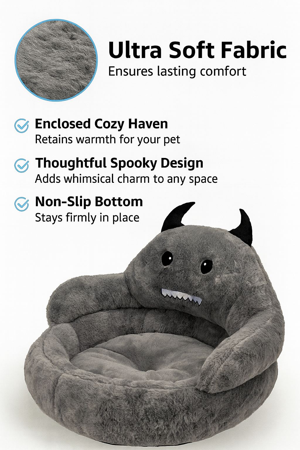 Bed Hallowen Pet Shelter Cozy Winter Den Enclosed Warm Dog Cat House