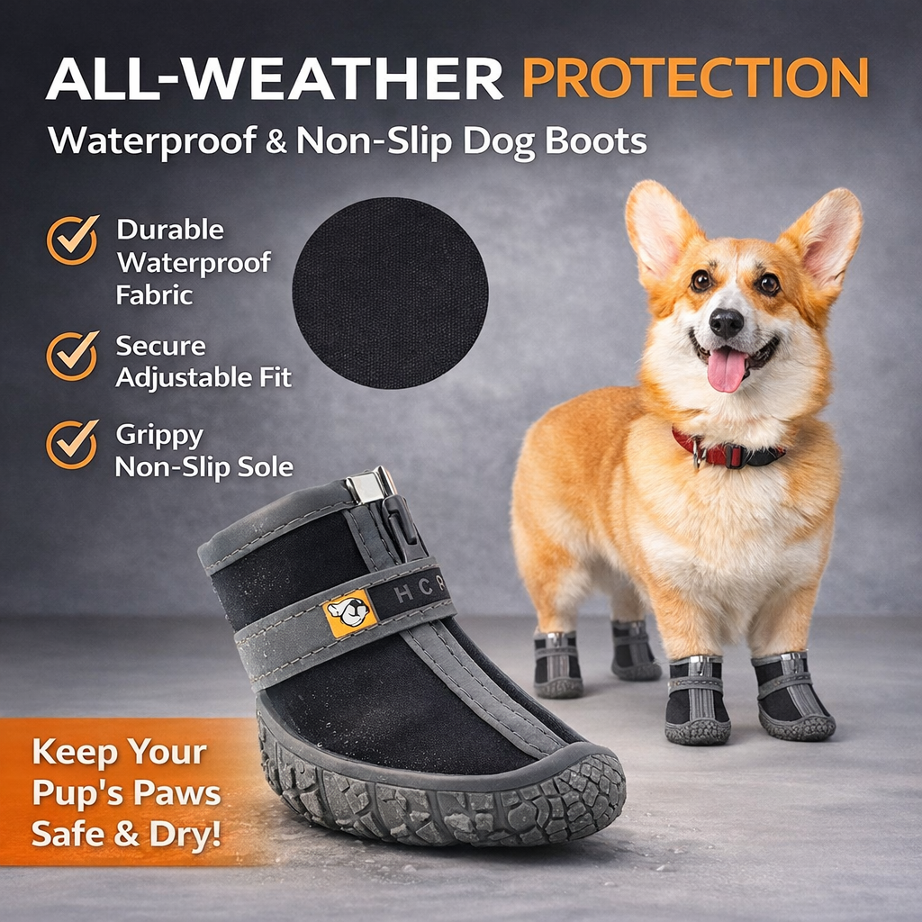 Boots For Pet Dogs Waterproof Non-slip Breathable Rain