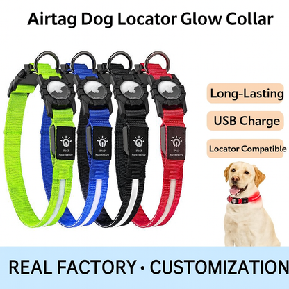 Anti-Loss Waterproof USB -Dog Collar – LED Safety Light