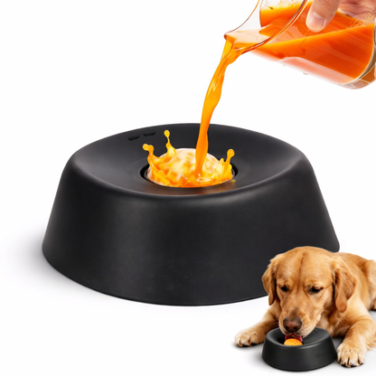 Fressnäpfe für langsames Fressen, auslaufsichere Leckmatte mit Rollen, Leckkugel-Puzzle-Futterspender für flüssige Leckerlis, auslaufsicherer Welpen-Lecknapf, interaktives Spielzeug für langsames Fressen zur Angstlinderung bei Langeweile