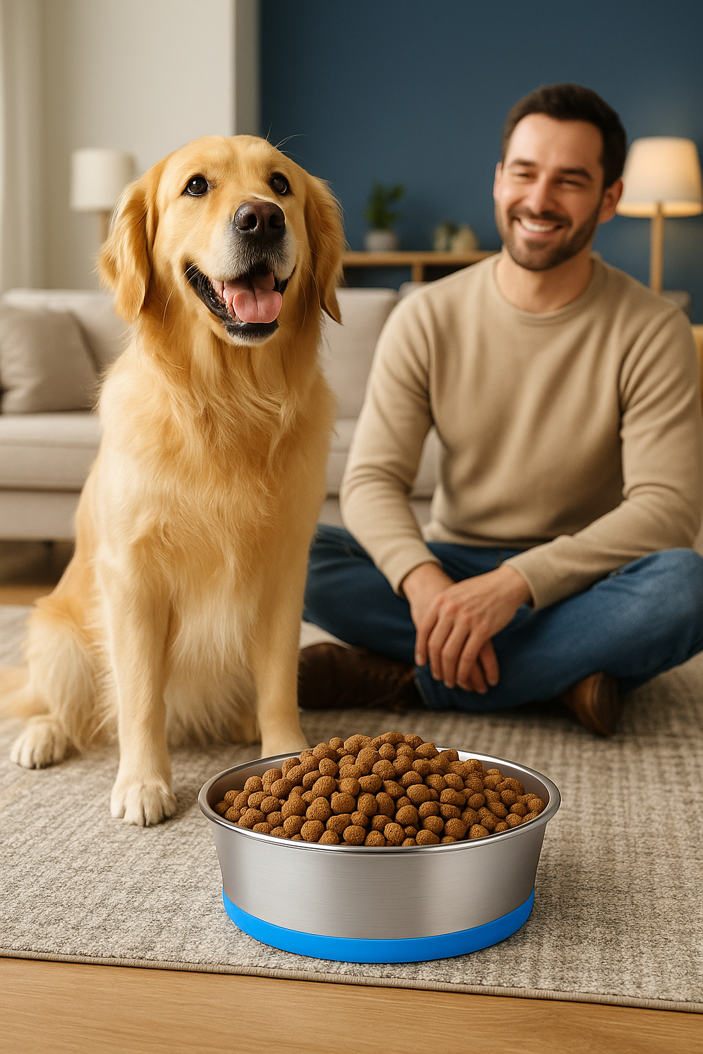 Dog Bowl Non-slip Stainless Steel  for Medium & Large Dogs
