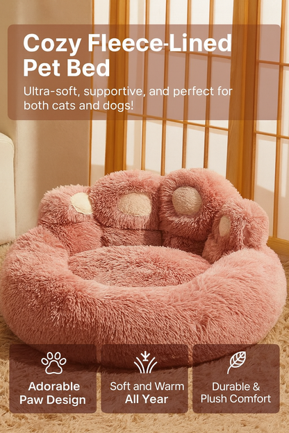 Fleece Dog Bed for Medium & Large Breeds