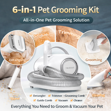 Professional Dog Grooming Clippers With 2.5L Cup, 3 Suction Modes, Cordless Clippers, 5 Groomer Tools, Low Noise