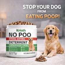No Poo Chews for Dogs - Coprophagia & Stool Eating Deterrent with Probiotics, Digestive