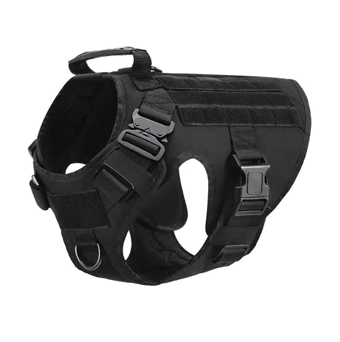 Tactical Dog Harness Vest For Large Dogs Adjustable Vest for Walking, Training